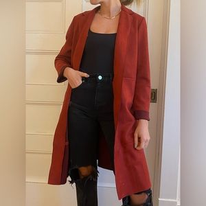 Burnt red Zara coat